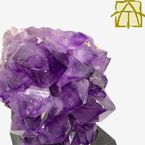 amethyst cluster on stand 1