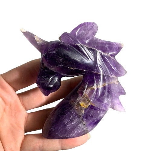 Chevron Amethyst Unicorn