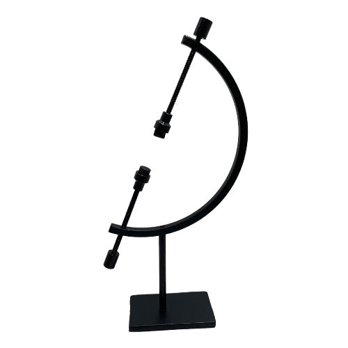 Black Free Floating Sphere Stand