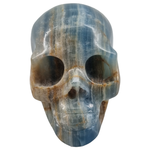 Blue Onyx Skull