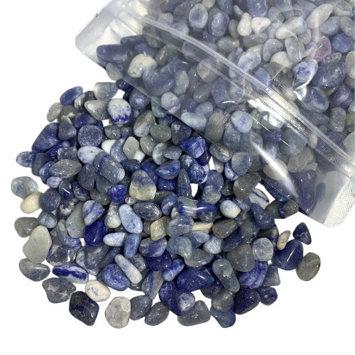 Blue Quartz Chips 1KG