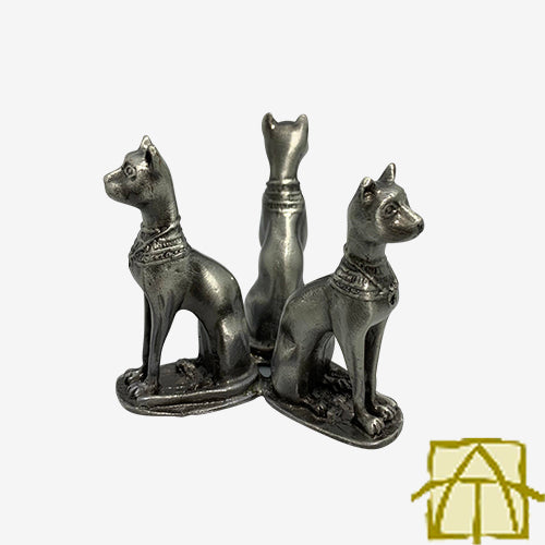 Cat Pewter Sphere Stand
