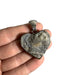 Chalcedony Heart Sterling Silver Pendant