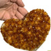 Citrine Cluster Heart