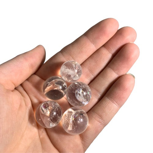 clear q mini sphere pack of 5