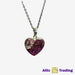 Cobaltian Calcite Heart Sterling Silver Pendant