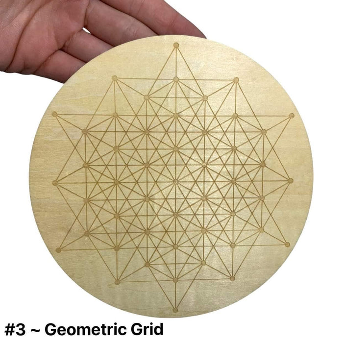 Wooden Crystal Grid Board