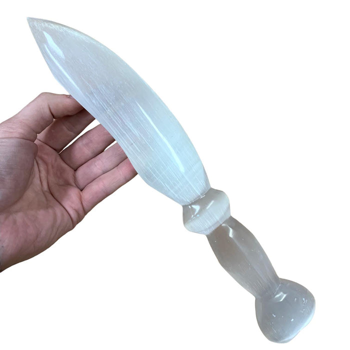 Selenite Sword Heart Handle