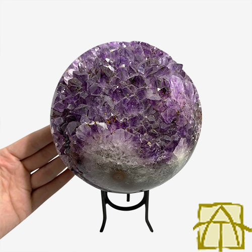 large druzy amethyst sphere 11