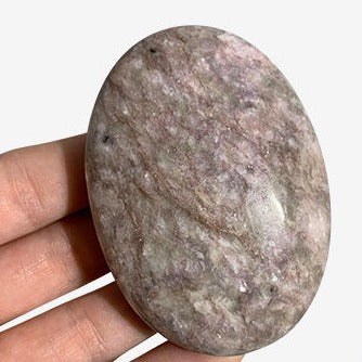 Lepidolite Palm Stone