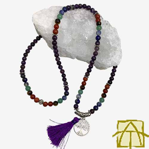 Amethyst Chakra Mala Beads