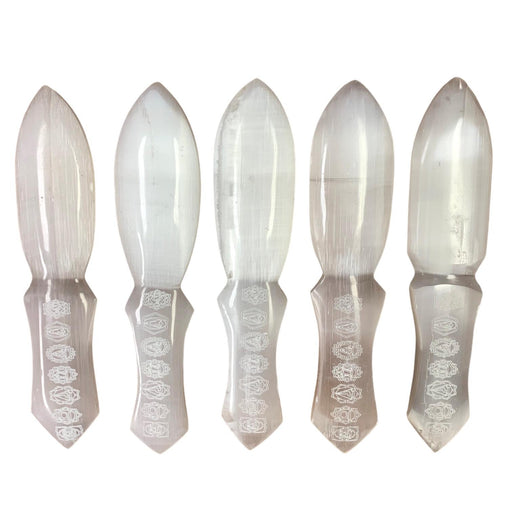 Selenite 7 Chakra Knife