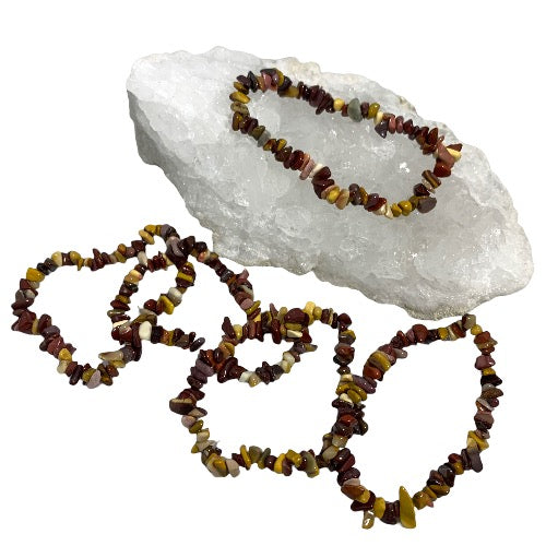 Mookaite Chip Bracelet (Pack of 5)