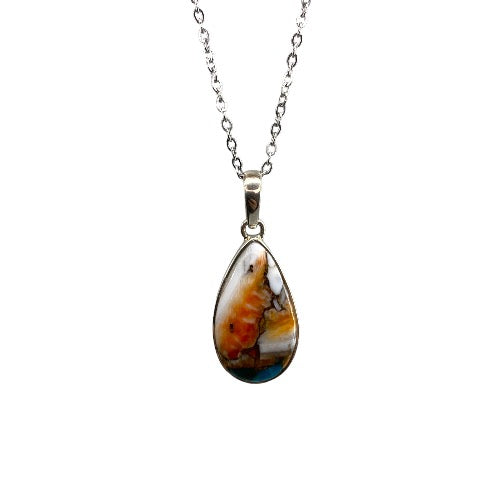 Oyster Turquoise Sterling Silver Pendant