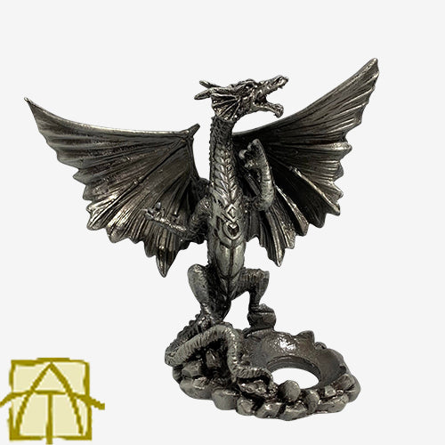 Dragon Pewter Sphere Stand