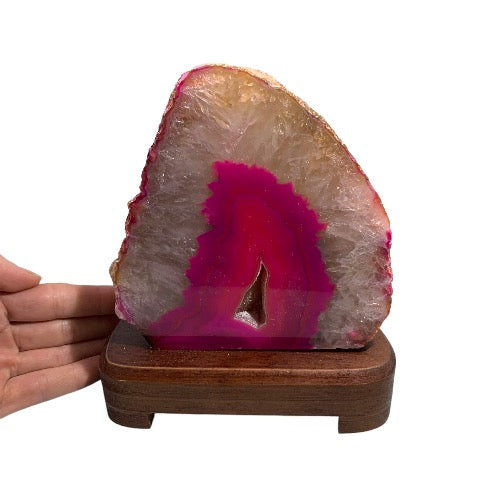 pink agate lamp 11