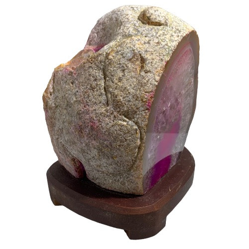 pink agate lamp 22