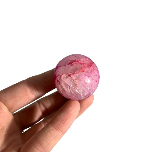 pink agate sphere 3