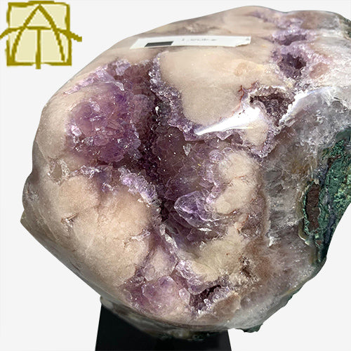 pink amethyst on stand 11