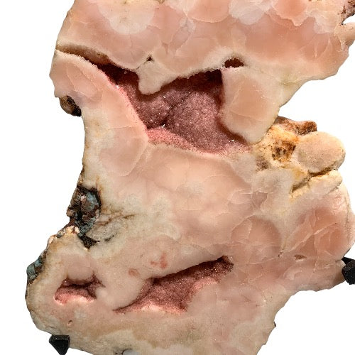 pink amethyst slab on stand 1