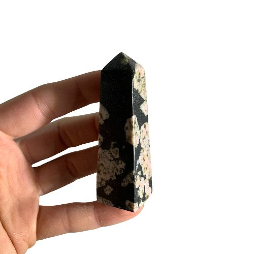 plum blossom jasper obelisk 4