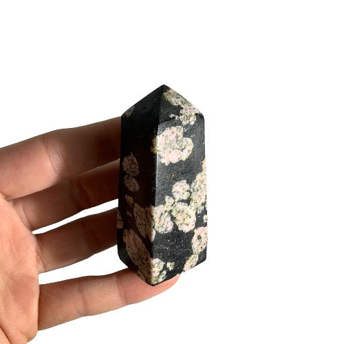 plum blossom jasper obelisk 5