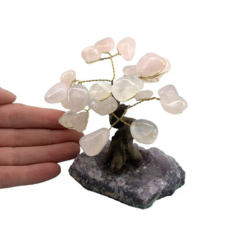 rose quartz gem tree 11