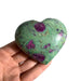 ruby in fuchsite heart