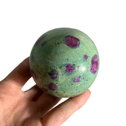 ruby in fuchsite sphere 2