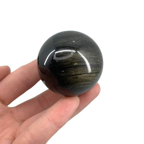 Goldsheen Obsidian Sphere