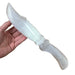 Selenite Serrated Sword