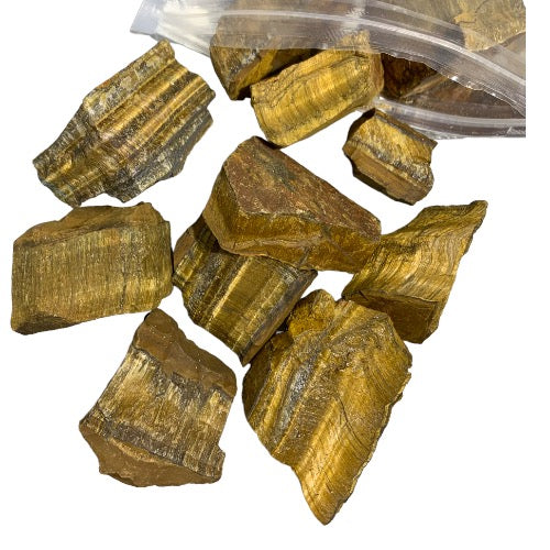 Tiger Eye Rough 1KG - A+ Grade