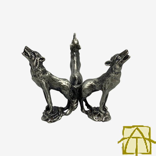 Wolves Pewter Sphere Stand